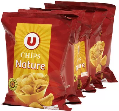 Landmand seng Bevidst Chips nature multipack 6 x 30 g easypack, Ean 3256221011524 , Potato crisps  in sunflower oil