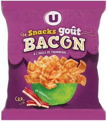 Snacks goût bacon U 60 g, code 3256221220407