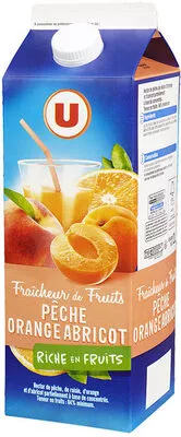 Fraîcheur de fruits orange pêche et abricot riche en fruits U 2 l, code 3256224761211