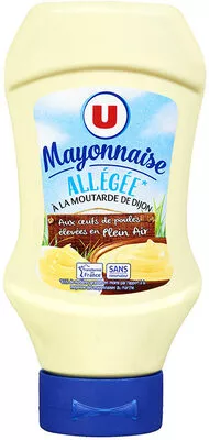 Mayonnaise allégée en matières grasses à la moutarde de Dijon U 455 g, code 3256225164387