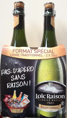 Cidre traditionnel Loïc Raison 2x75 cl, code 3256550212173