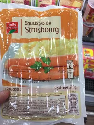 Saucisses de Strasbourg Belle France 210 g, code 3258561462172