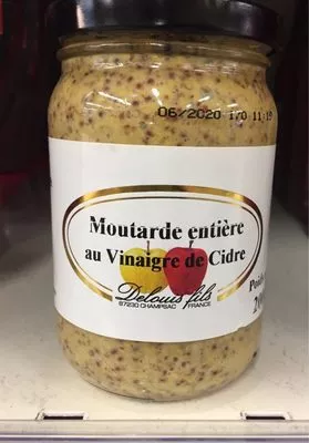 Moutarde Entière Au Vinaigre De Cidre Delous Fils 200g, code 3258831003517