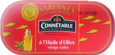 Sardines à l'Ancienne, à l'Huile d'Olive vierge extra Connétable 165 g (3 x 55 g), code 3263670311150