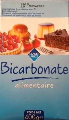 Bicarbonate Alimentaire Leader Price 400 g e, code 3263850053115