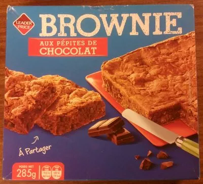 Brownie aux pépites de chocolat Leader Price 285 g, code 3263852662995