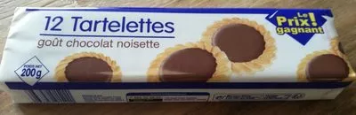 12 Tartelettes Goût Chocolat Noisettes Leader Price 200 g e, code 3263852915220