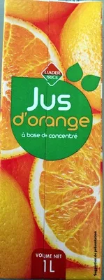 Jus d'orange Leader Price 1 L, code 3263855092072