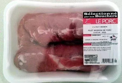 Filet mignon de Porc à rôtir (x2) Sélectionné par nos bouchers, Kermené, Leclerc 950 g, code 3266110093630