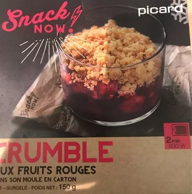 Crumble aux fruits rouges Picard 150 g, code 3270160821594