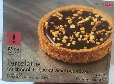 Tartelette au Chocolat et au Caramel Beurre Salé Picard 65 g e, code 3270160829873