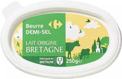Beurre demi-sel Carrefour 250 g, code 3270190207467