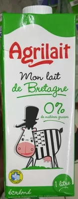 Mon lait de Bretagne 0% écrémé Agrilait 1 Litre, code 3271820004159