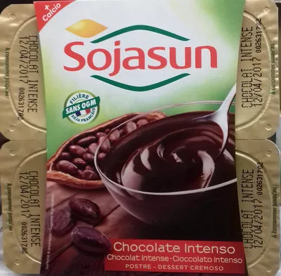 Postre de soja Chocolate Intenso Sojasun 400 g (4 x 100 g), code 3273227485609
