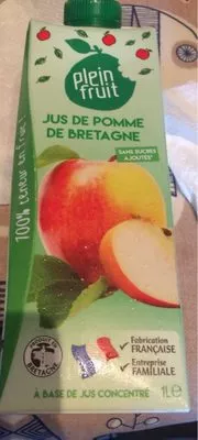 Jus de Pomme de Bretagne Plein Fruit 1 L, code 3274936601106