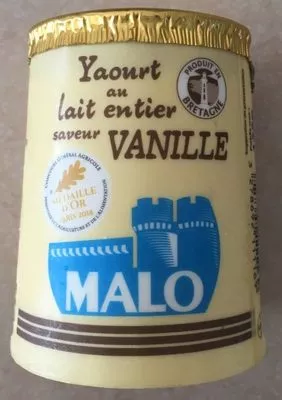 Yaourt au Lait Entier saveur Vanille Malo 500 g (4 x 125 g), code 3278692111169