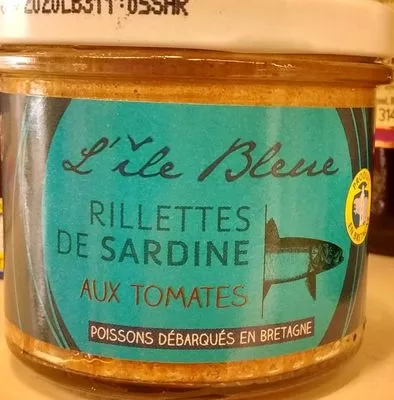 Rillettes de Sardines aux Tomates L'Île Bleue, Les Délices de la Mer, Groupe le Graët 100 g, code 3325815004256