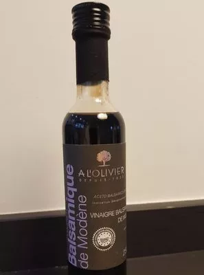 Vinaigre balsamique de modène A l’olivier 250ml, code 3330143400038