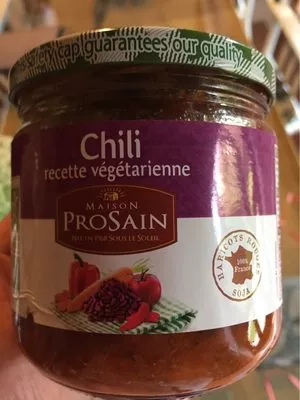 Chili recette végétarienne Prosain 355 g, code 3335880004105