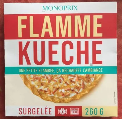 Flammekueche Monoprix 260 g, code 3350030105235