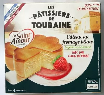 Gâteau au fromage blanc Saint Amour, Les pâtissiers de Touraine 350 g, code 3370390001008