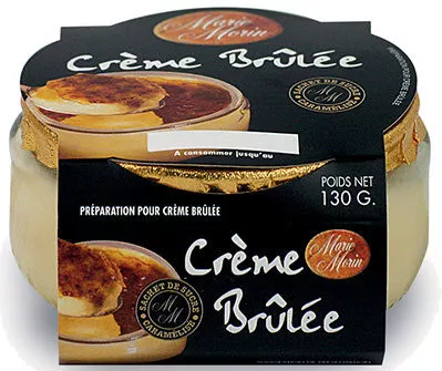 Crème brûlée nature Marie Morin 130 g, code 3372900001188
