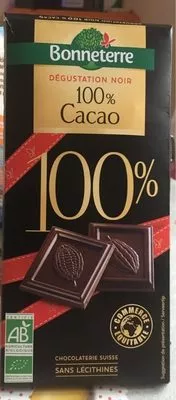 Dégustation Noir 100% Cacao Bonneterre 70 g, code 3396411221248