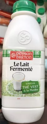 Le Lait Fermenté saveur Thé vert à la menthe Paysan Breton 500 ml, code 3412290001303