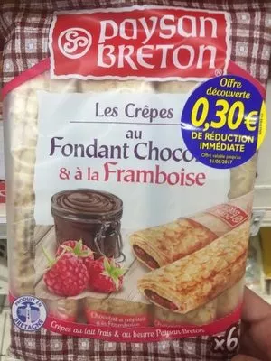 Les Crêpes au Fondant Chocolat & à la Framboise Paysan Breton 180 g, code 3412290005844