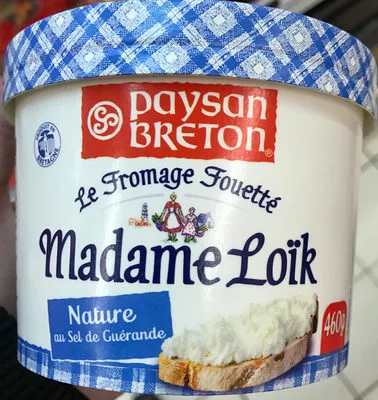 Paysan Breton - Le Fromage Fouetté Madame Loïk - Nature au Sel de Guérande Paysan Breton,  Le Fromage Fouetté Madame Loïk 460 g, code 3412290070088