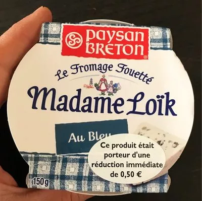 Fromage fouetté au bleu Les Recettes de Madame Loïc Paysan breton 150, code 3412290071788