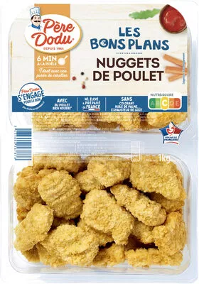 Nuggets de poulet Douce france,  Père Dodu 1 kg, code 3435660367878
