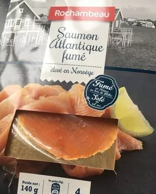 Saumon Atlantique Fumé - Eleve en Norvège Rochambeau 140 g, code 3439496620480
