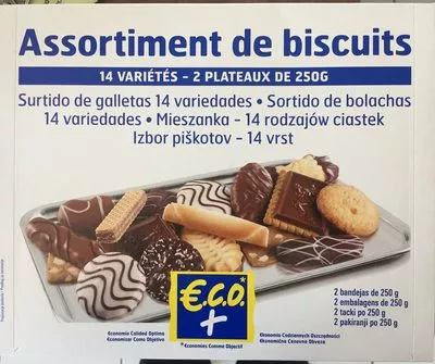 Assortiment de biscuits 14 variétés Eco+ 500 g e (2 * 250 g), code 3450970142182