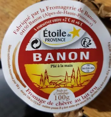 Banon AOP au Lait Cru Étoile de Provence 100 g, code 3461680002062