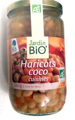 Haricots coco cuisinés Jardin Bio, Léa Nature 680 g (720 ml), code 3478829000636