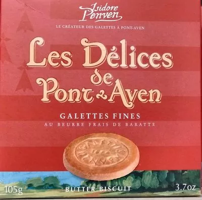 Les Délices de Pont-Aven Galettes Fines au Beurre Frais de Baratte Isidore Penven 105 g, code 3483830701304