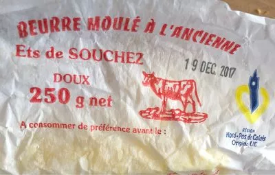 Beurre moule a l ancienne Ets De Souchez 250 g, code 3487387891723