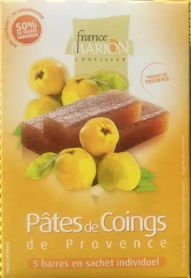 Pâtes de Coings France Marion 125 g (5 barres), code 3489815600044
