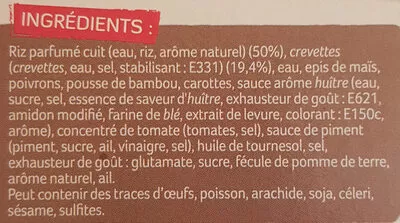 Crevettes Sauce Piquante et Riz Asiatique Le Cantonnais 300 g, code 3492592222200