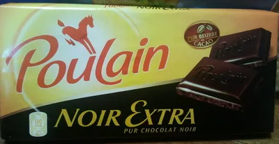 Noir Extra, Pur Chocolat Noir (47 % Cacao) Poulain, Kraft Foods, Mondelèz International 200 g , code 3538280001013
