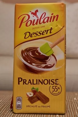 Pralinoise 55% Poulain, Mondelez e 200 g (20 carreaux 10x20g), code 3538280026856