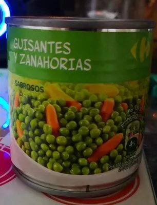Guisantes y zanahorias Carrefour 200 g   130 g 212 ml, code 3560070212743