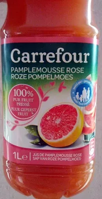 Pamplemousse Rose, 100 % Pur Fruit Pressé Carrefour, CMI (Carrefour Marchandises Internationales), Groupe Carrefour 1 L e, code 3560070278831
