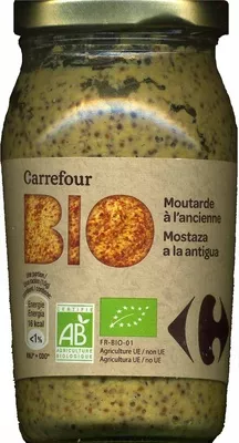 Salsa de mostaza ecológica "Carrefour Bio" A la antigua carrefour bio 210 g, code 3560070588602