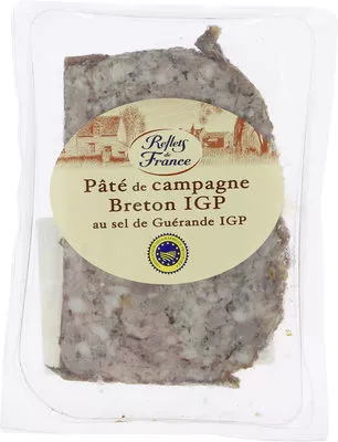 Pâté de campagne Breton IGP au sel de Guérande IGP Reflets de France, Carrefour 180 g, code 3560070717545