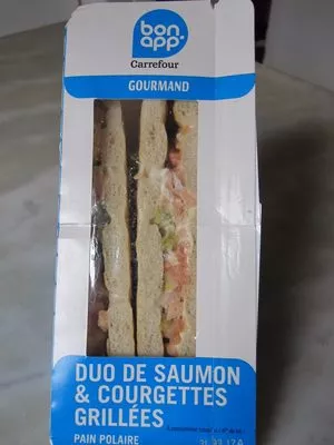 Duo de Saumon & Courgettes Grillées Bon App', Carrefour 150 g, code 3560070773916