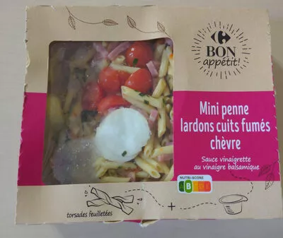 Salade Pâte Chèvre, Les Classiques Carrefour, bon app' Carrefour, CMI (Carrefour Marchandises Internationales), Groupe Carrefour 320 g, code 3560070895434