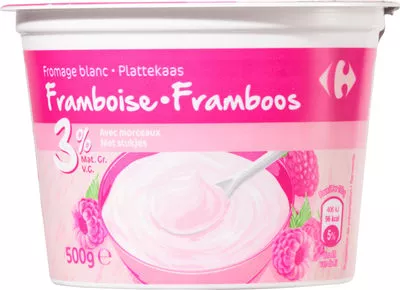 Fromage blanc  Framboise Carrefour 500 g, code 3560070906390