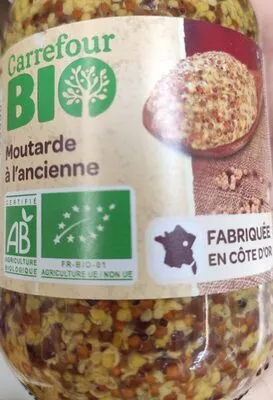 Moutarde a l'ancienne Carrefour Bio, Carrefour 200 g, code 3560070906666